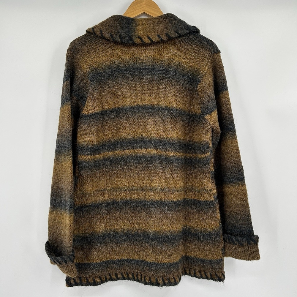 Denim & Co Heritage Alpaca Mohair Cardigan Womens M Country Cottage Oversized - Picture 3 of 11